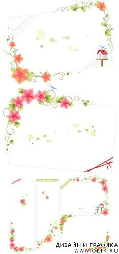 Flower Vector Card