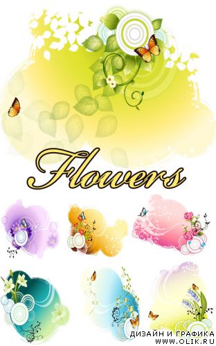 Flowers Vectors 4