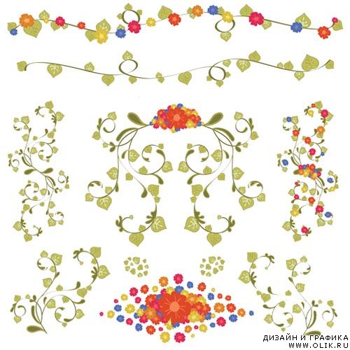 Vector Floral Ornaments