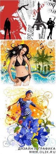 Girl Vector set 3