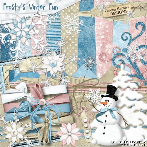 Скрап-набор - Зимние забавы / Frosty's winter fun