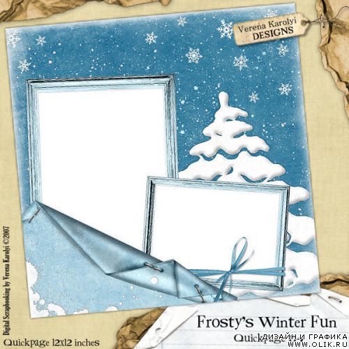 Скрап-набор - Зимние забавы / Frosty's winter fun