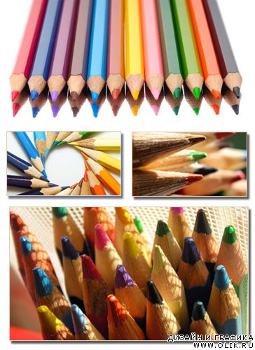 Клипарт - цветные карандаши