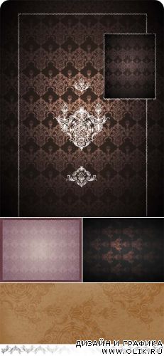 Векторный клипарт - Vintage Patterns