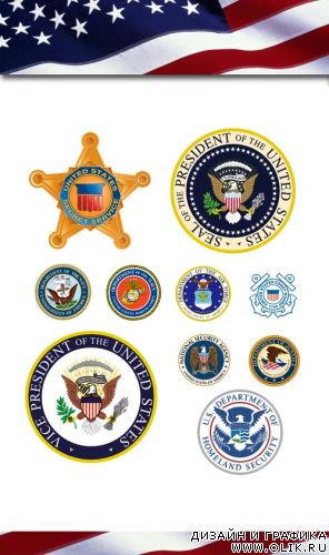 Векторный клипарт - Symbols of the United States