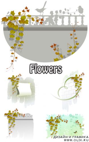 Flowers Vectors 9
