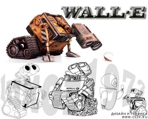Раскраски WALL-E