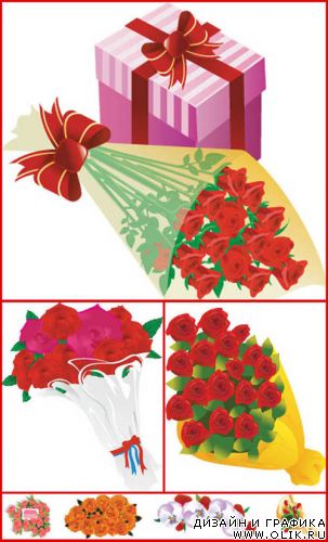 Bunches of Flowers Vector
