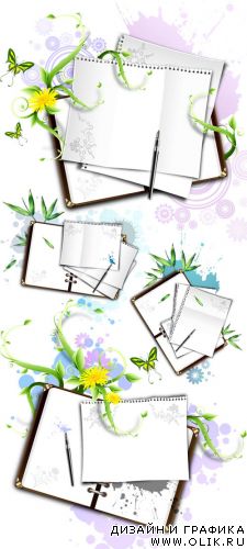 Векторный клипарт - Floral Paper