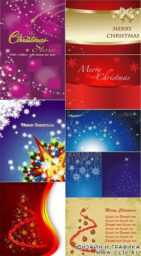 Christmas Vector Backgrounds 3