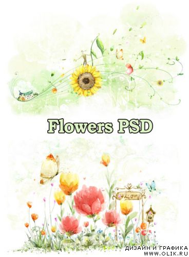 Flower PSD Template 11