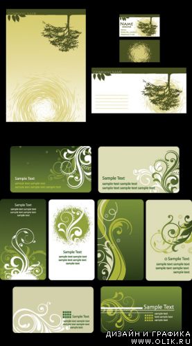Simple flora cards