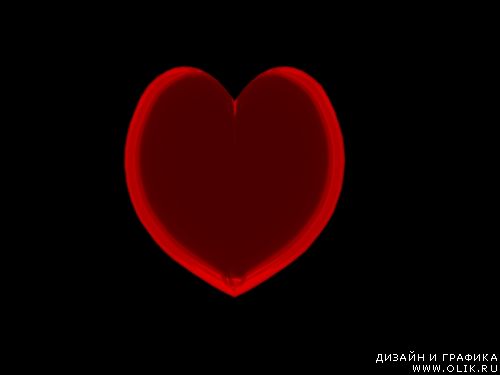 Шаблон валентинового сердца