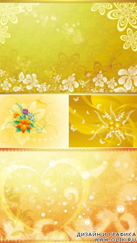 Yellow vector backgrounds
