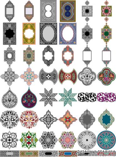 Arabesque ornaments Арабские орнаменты 