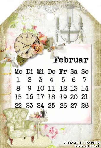 Скрап-календарь на 2010 год от Сreadore.