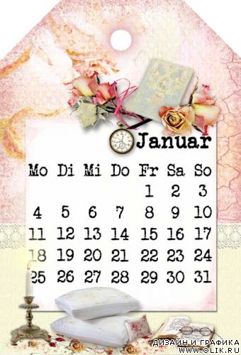 Скрап-календарь на 2010 год от Сreadore.