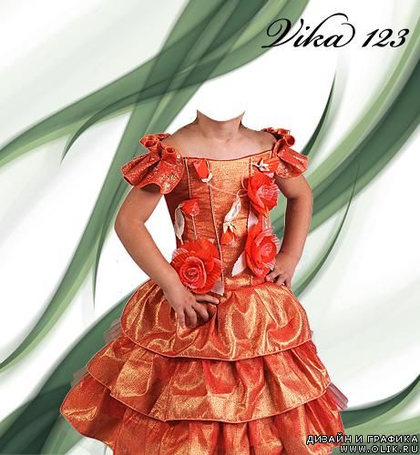 шаблон-Праздничное платье 6