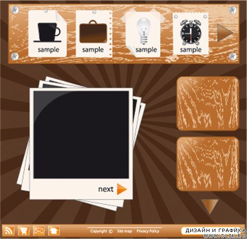 Web Template Vector