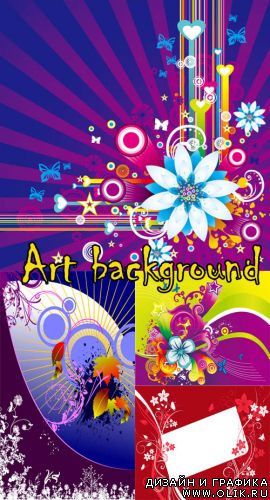 Art backgrounds vectors