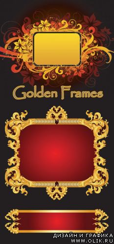 Golden Frames vector