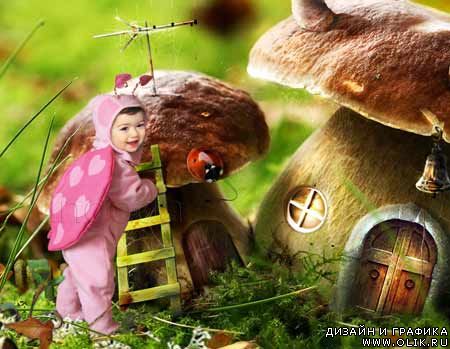 шаблон для фотомонтажа -  Жучок шаблон для фотомонтажа -  Жучок