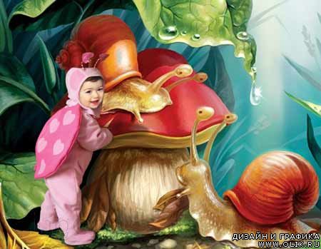 шаблон для фотомонтажа -  Жучок шаблон для фотомонтажа -  Жучок