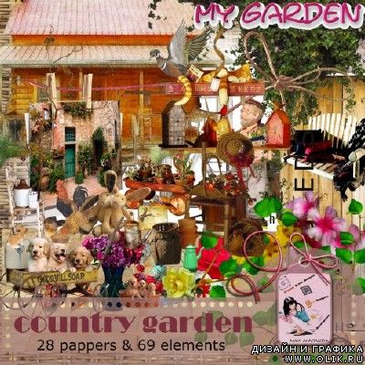 Скрап-набор Country garden