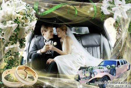 Рамочки для оформления свадебных фото 