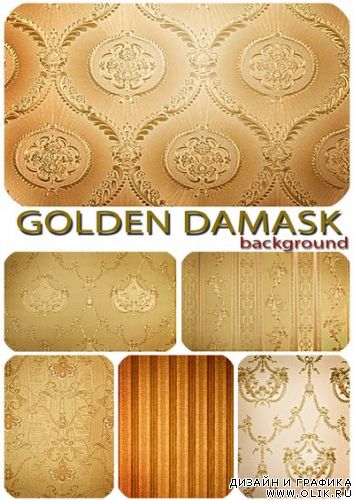 Golden damask backgrounds