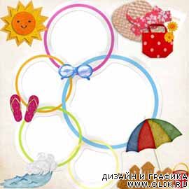 Скрап-рамки - Летние