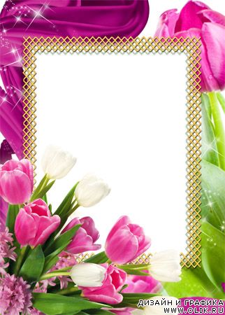 Рамка для фото - Тюльпаны