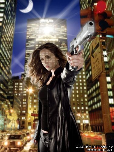 Шаблон для фотомонтажа - Eliza Dushku