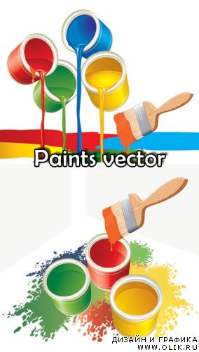 Paints vectors Paints vectors