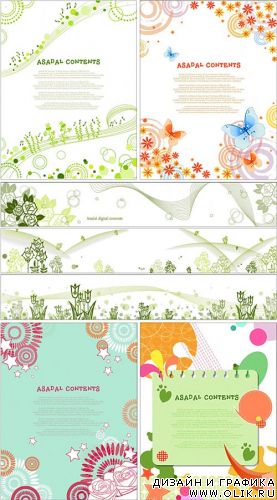 Spring vector backgrounds 2