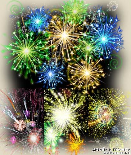 PSD шаблоны разных салютов