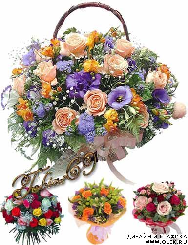 Клипарт-Красивые букетики  2
