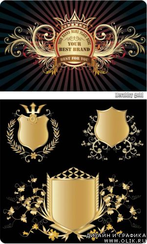 Heraldry gold