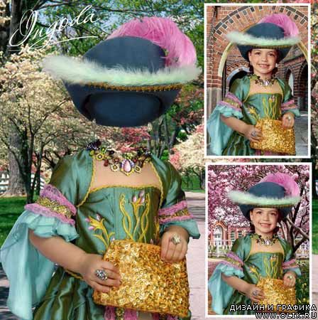 шаблон для фотомонтажа -  Баронесса