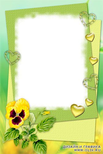 Рамка "Анютины глазки"