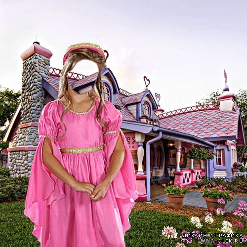 Девочка в розовом платье