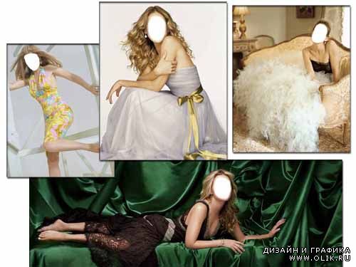 Шаблоны для Фотошопа - Блондиночки