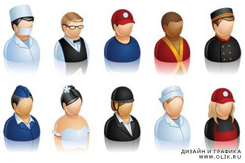Векторные иконки пользователя Векторные иконки пользователя