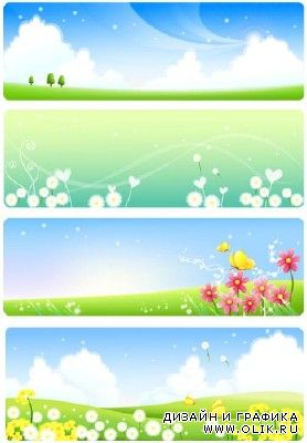 Floral baner