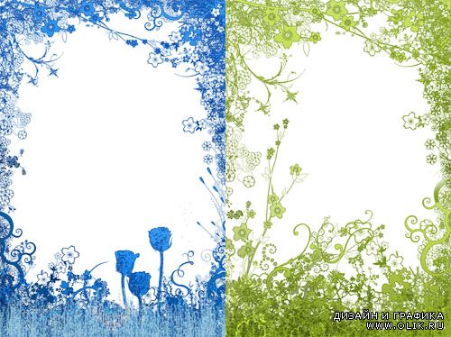 2 рамочки в png