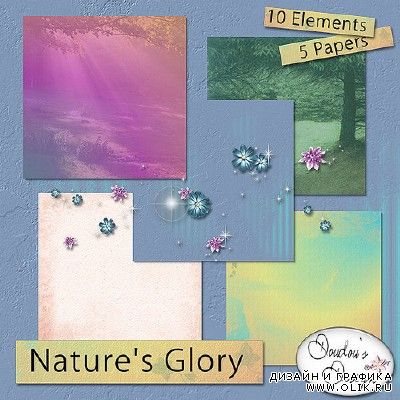 Скрап набо - Nature's Glory от  Doudou