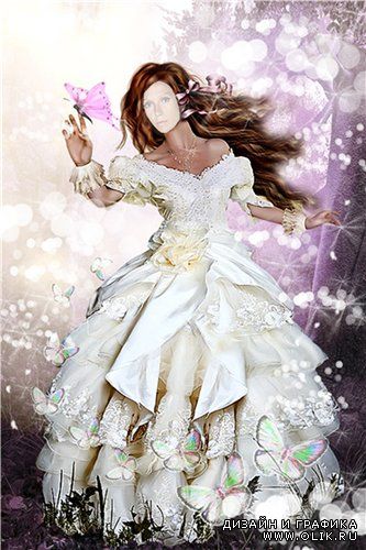 Шаблон для фотошопа - Девушка