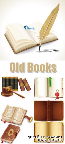 Old Books Vector