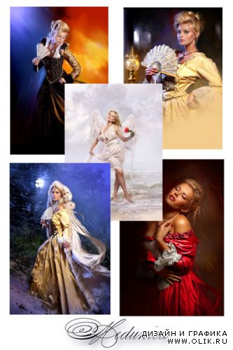 Шаблон для PHSP - набор женских костюмов