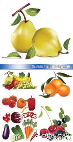 Realistic Fruit and Vegetables